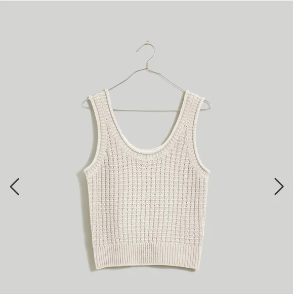 Madewell Textured-Stitch Sweater Tank - Picture 2 of 4
